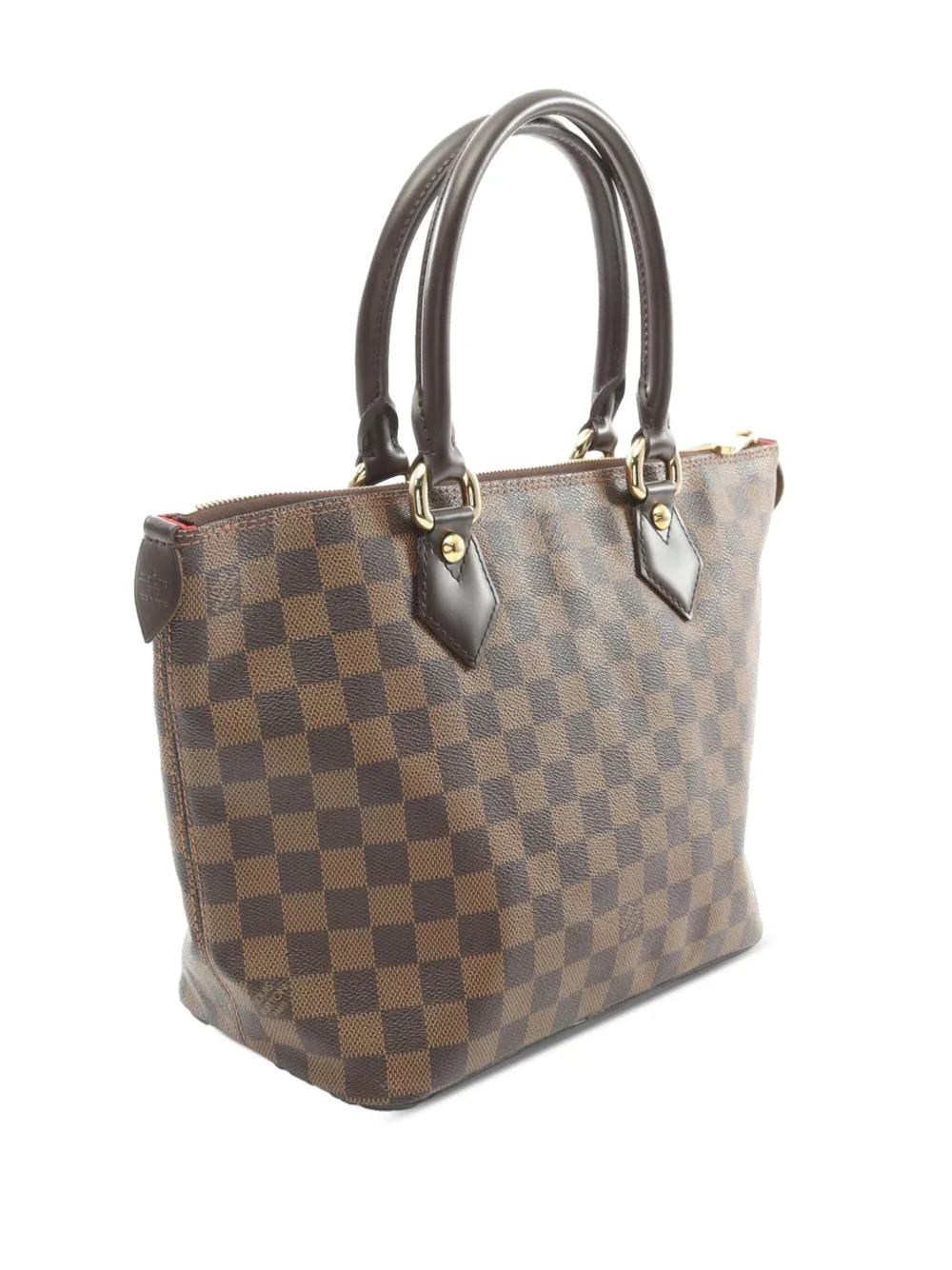 Louis Vuitton Pre-Owned 2007-2024 Damier Ebene Saleya PM handtas - Bruin