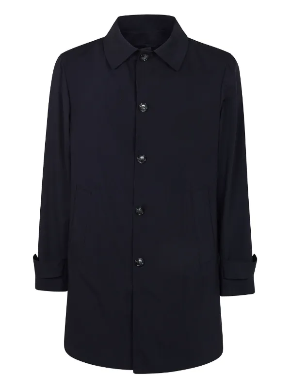 Barba Wool Coat in Blue