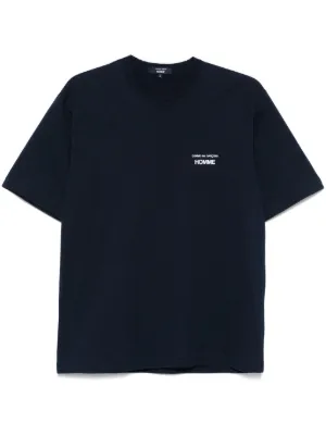 Comme Des Garçons Homme ロゴ Tシャツ | ブルー | FARFETCH JP