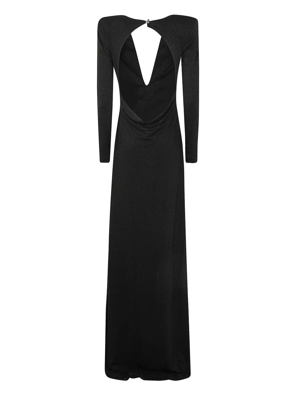 Redemption Maxi-jurk met open rug - Zwart