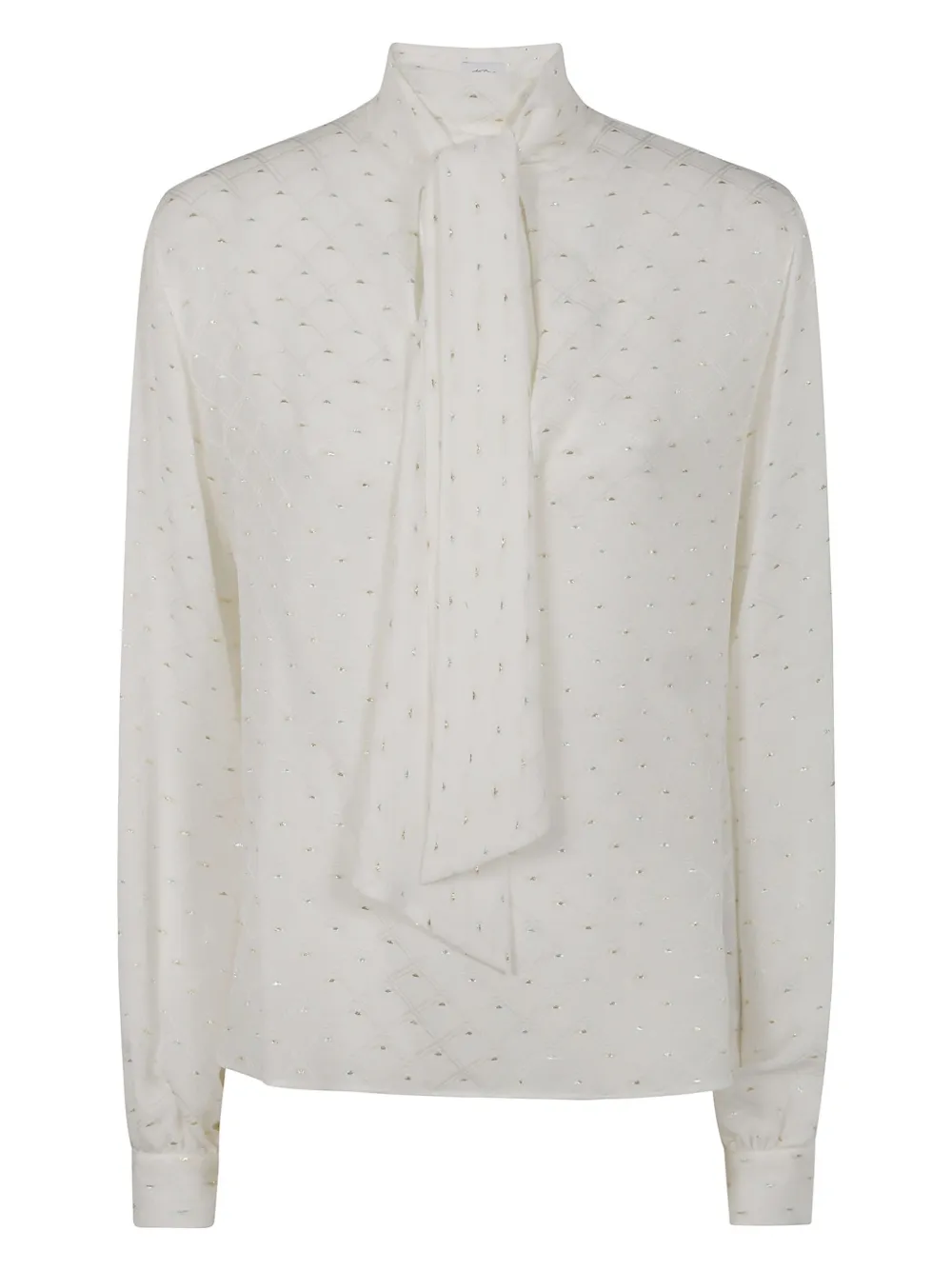 Redemption metallic-embellished blouse - Bianco