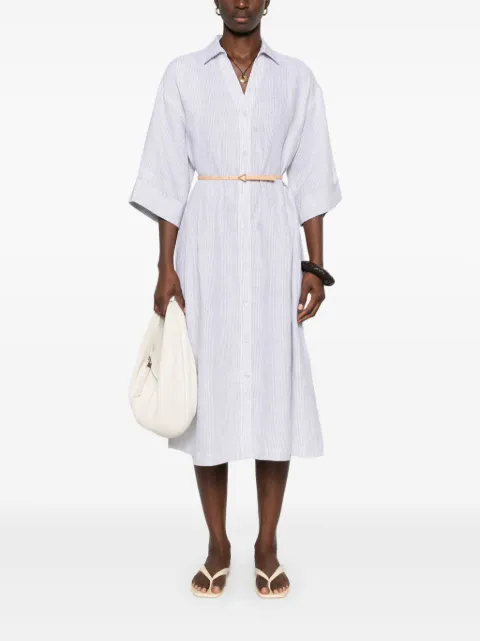 Peserico striped midi dress M0237002640 - 1