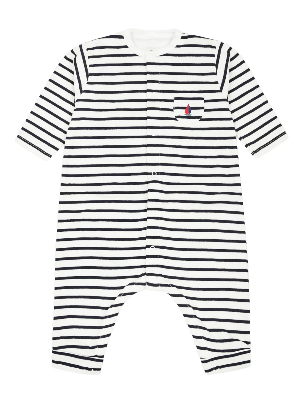 Petit Bateau オーガニックコットン ジャンプスーツ - ブラック Petit Bateau オーガニックコットン ジャンプスーツ - ブラック