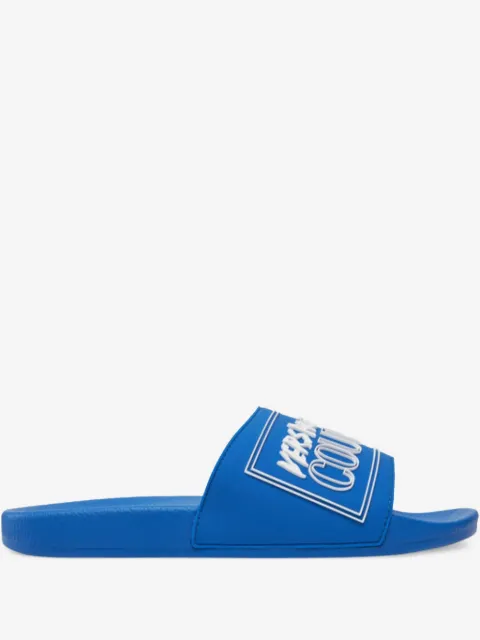 Versace Jeans Couture flip flops con logo en relieve