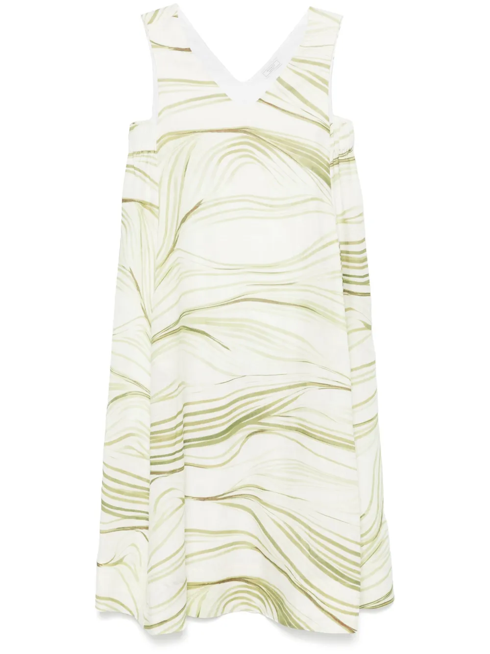 Peserico vestido midi con estampado de hierbas | verde | Image 1