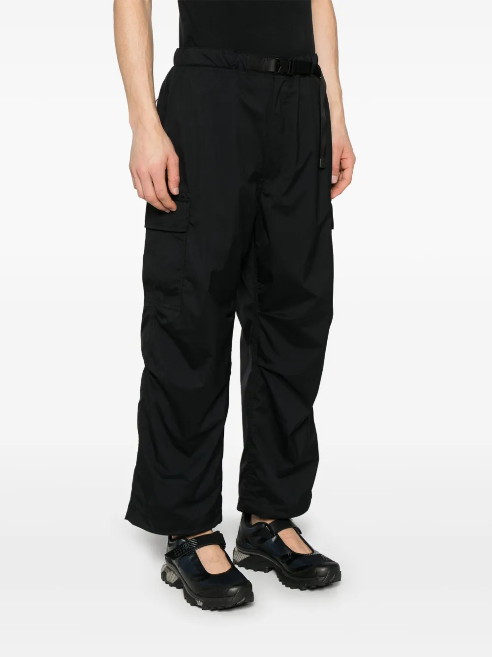 Comme des Garçons Homme Broek met ceintuur Zwart