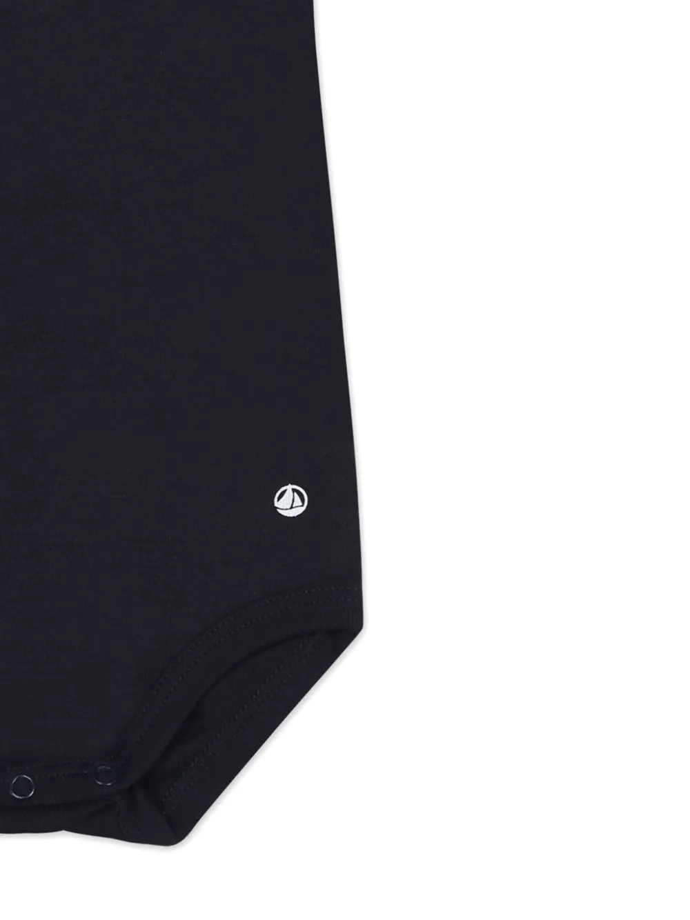 Petit Bateau Baby Boys Navy Blue Cotton Polo Bodysuit In 蓝色