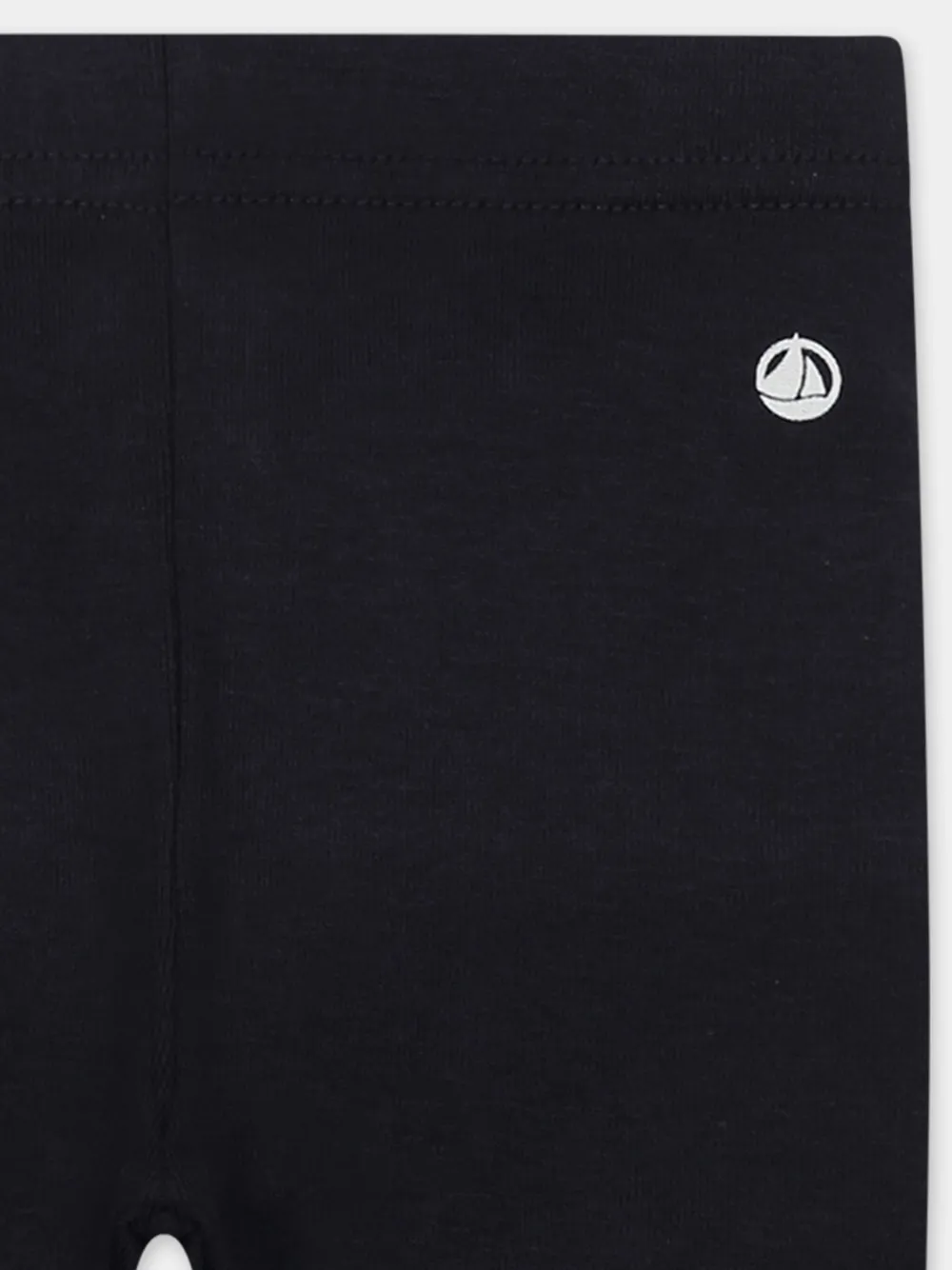 Petit Bateau Organic-cotton Leggings In 蓝色