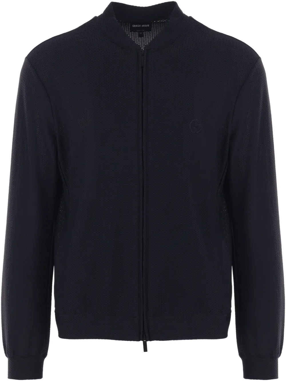 Giorgio Armani Vest met wafelpatroon Blauw
