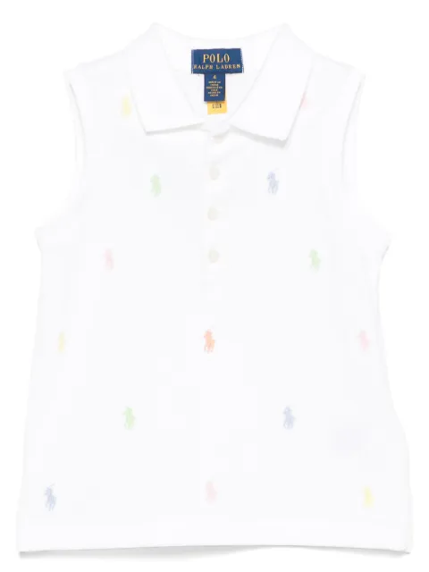 POLO RALPH LAUREN KIDS قميص بولو مطرز بشعار 'بولو بوني'