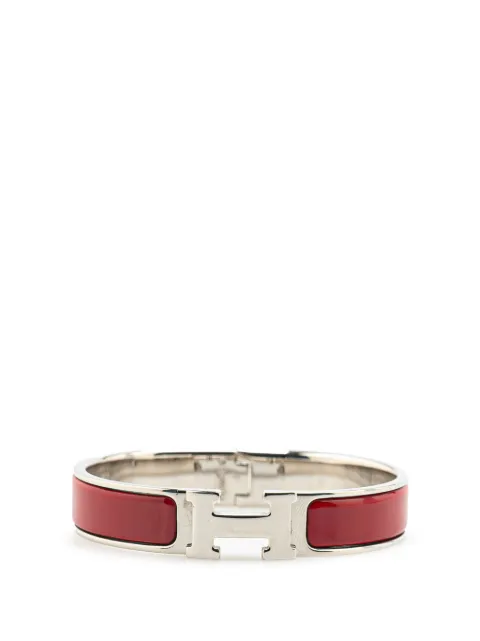 Hermès Pre-Owned 20th Century Narrow Enamel Clic H Bracelet PM costume bracelet