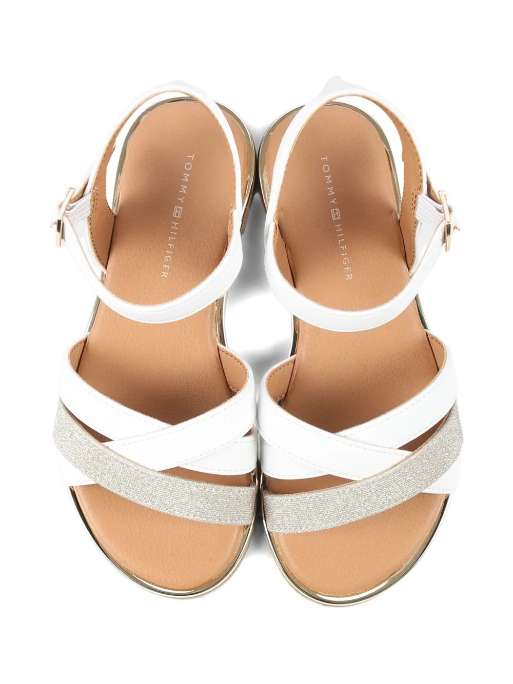 Tommy Hilfiger Junior Open-toe Sandals In 白色