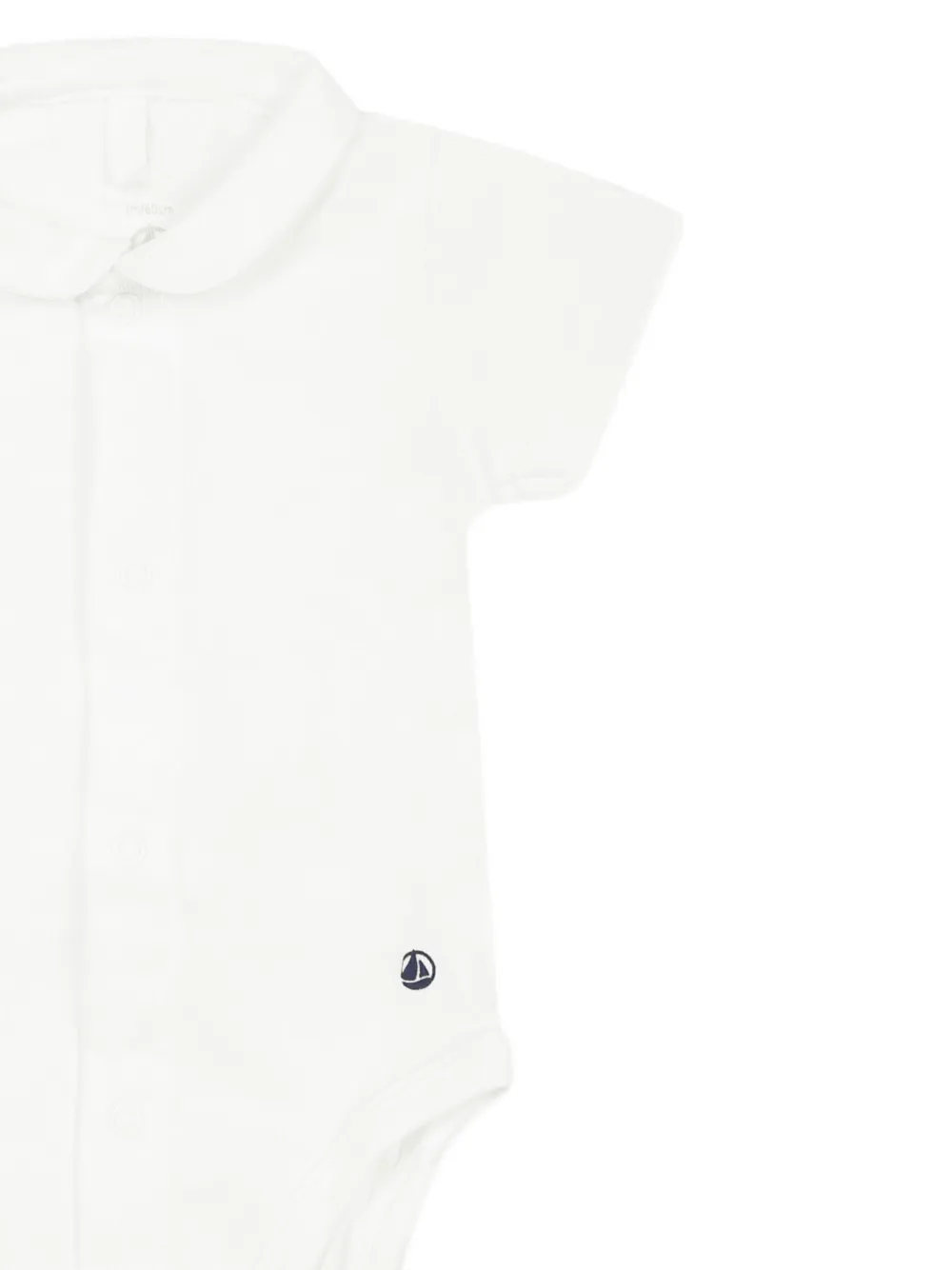 Petit Bateau ^ een katoenen body Wit