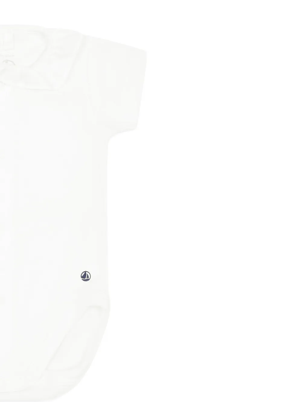 Petit Bateau White Bodysuit For Baby Girl In White