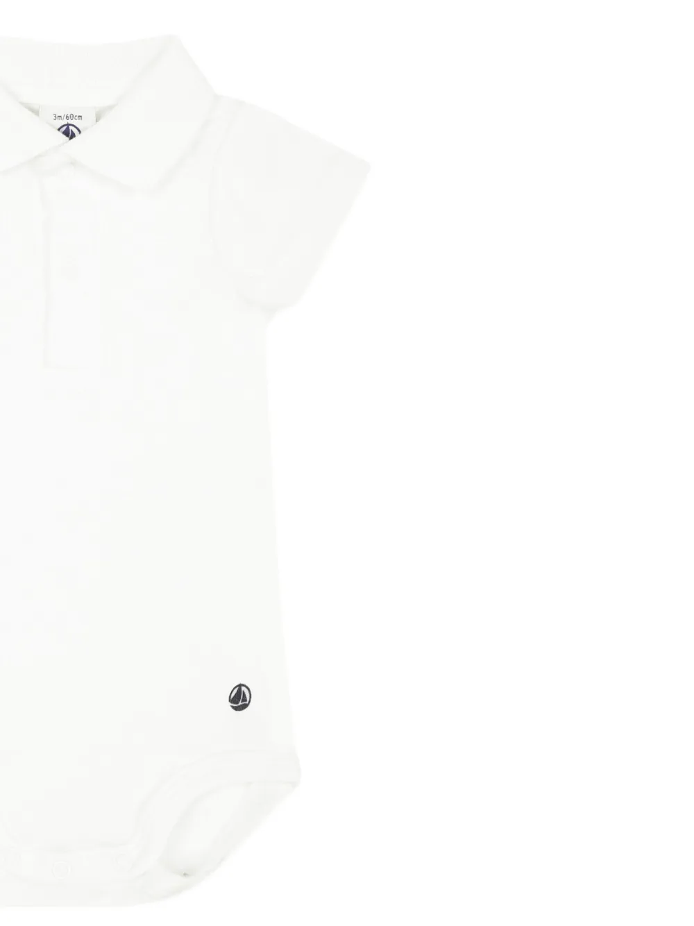 Petit Bateau ^ een katoenen body Wit