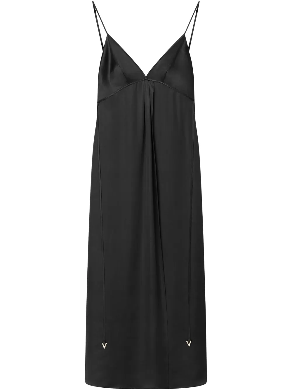 satin maxi dress