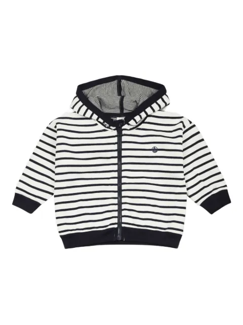 Petit Bateau hoodie con motivo de rayas