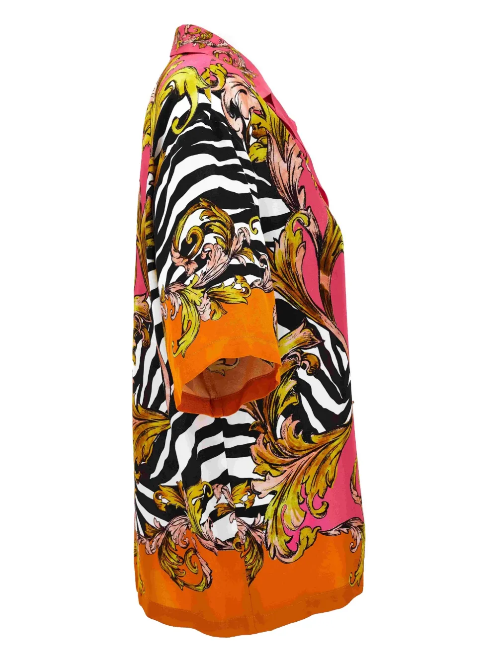 Shop Versace Jeans Couture Barocco-print Shirt In Pink
