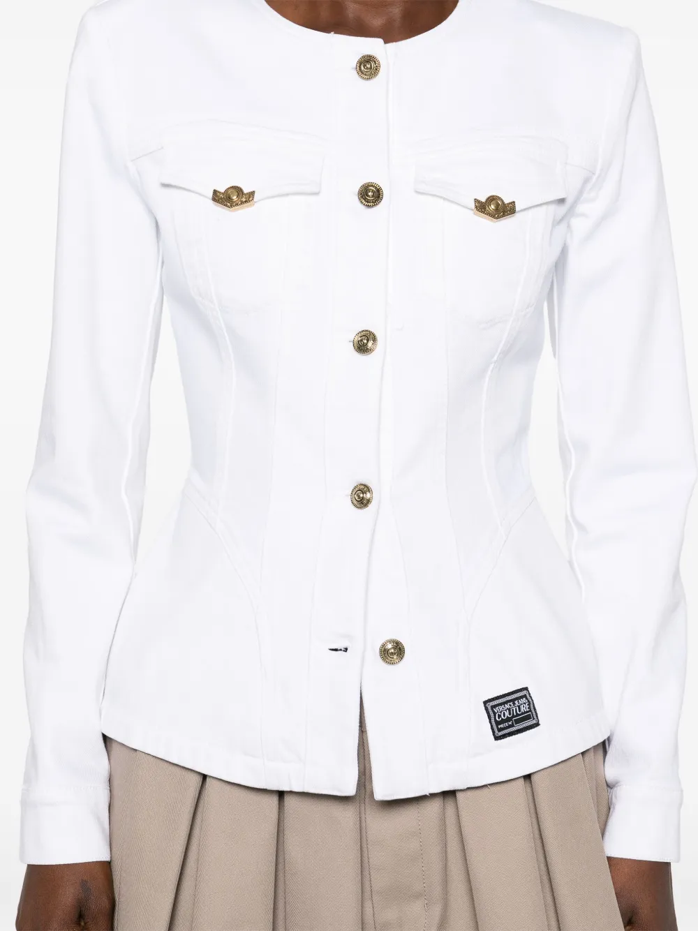 Versace Jeans Couture Denim jack Wit