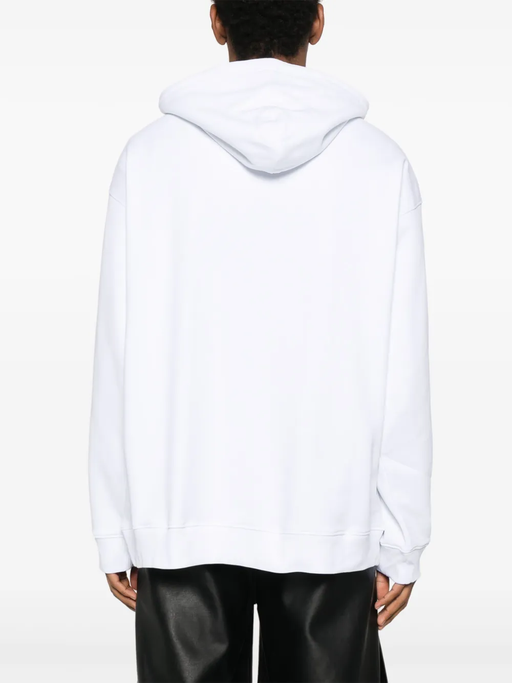 Moschino Hoodie met tekst Wit