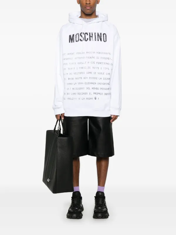 Moschino プリント パーカー | ホワイト | FARFETCH JP