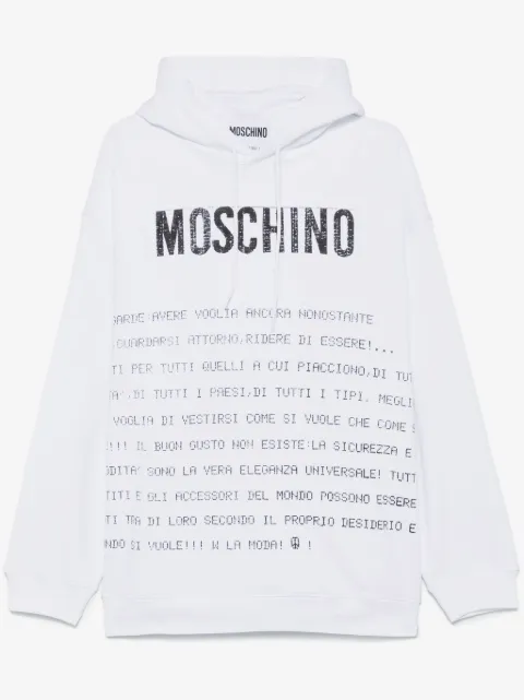Moschino text-print hoodie