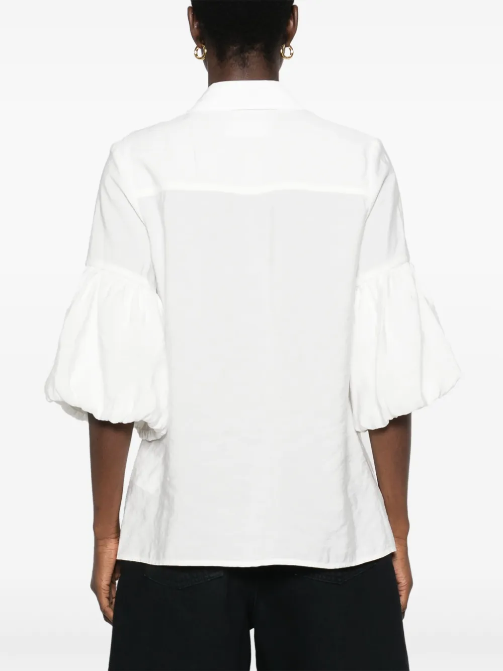 Shop Versace Jeans Couture Logo-plaque Shirt In White