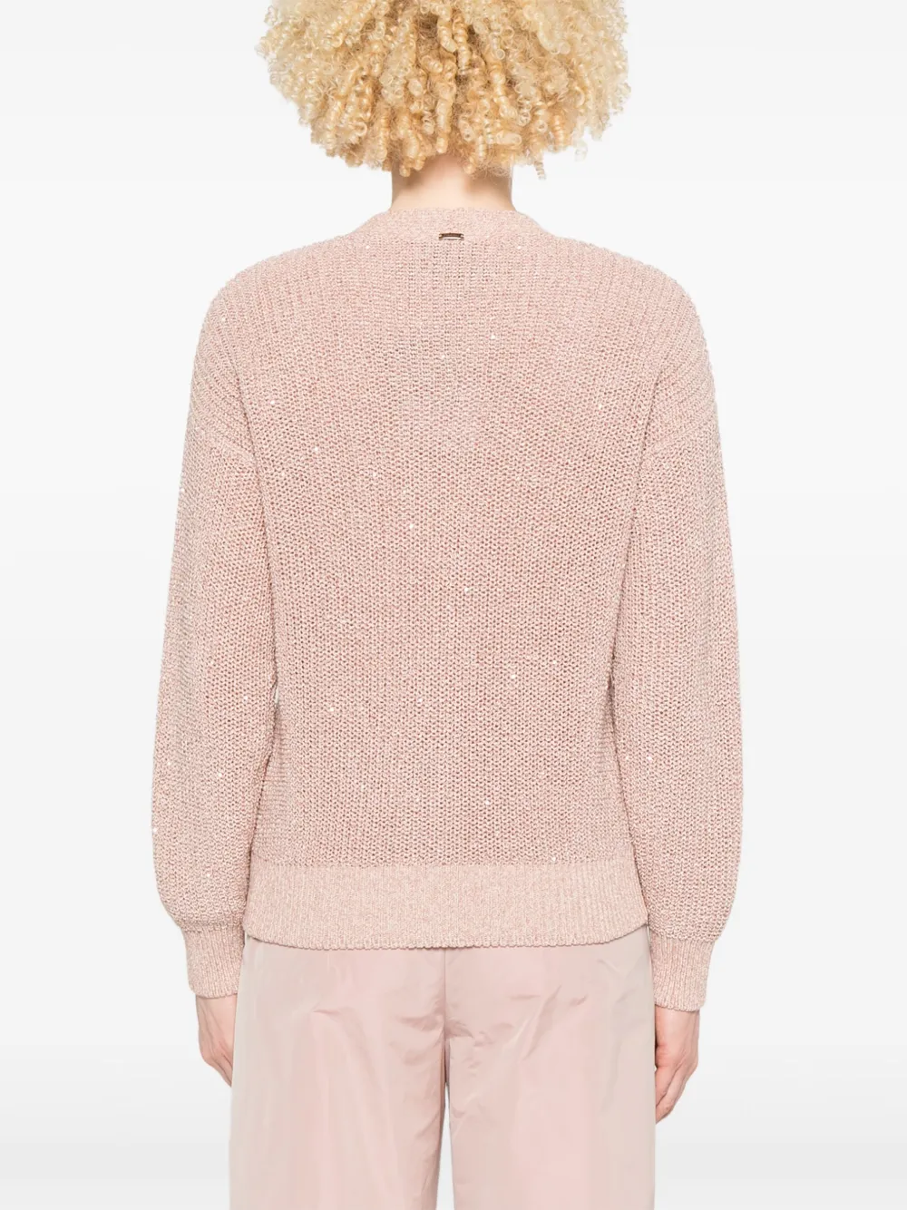Herno Vest met pailletten Roze