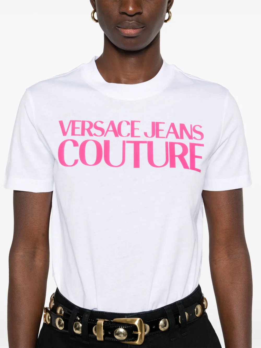 Versace Jeans Couture Jersey T-shirt Wit