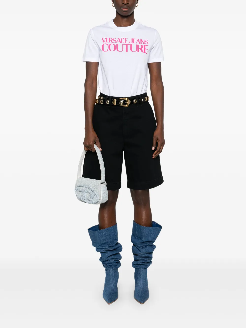 Versace Jeans Couture Jersey T-shirt Wit