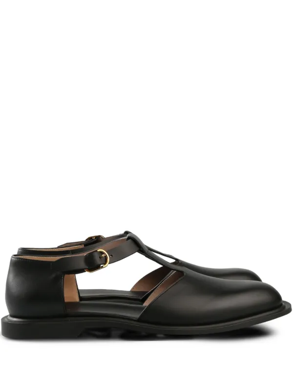 ローファー・オックスフォード THE ROW Black Leather Nic Loafers Nic Loafer Black in Leather – The Row