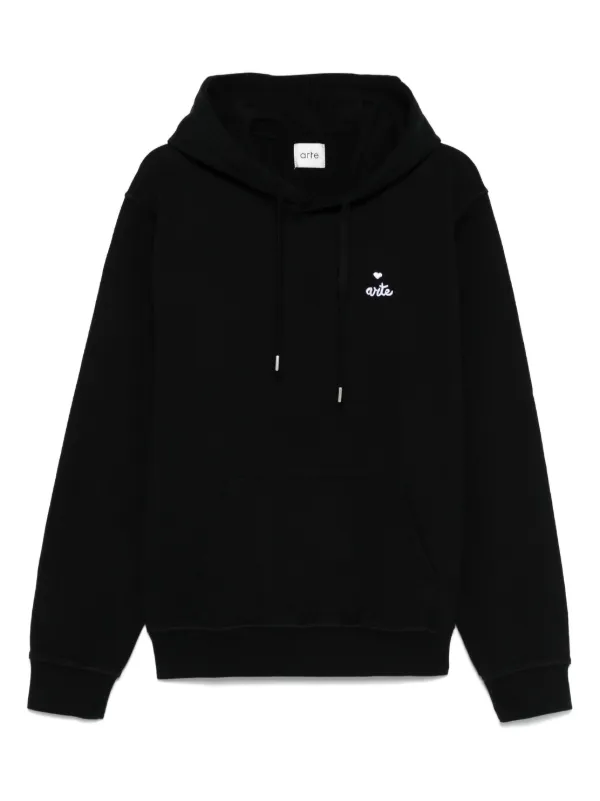 スウェット・トレーナー Arte Antwerp Small heart and logo hoodie (54637) Arte Antwerp - Small Heart And Logo Hoodie (Black) | HHV