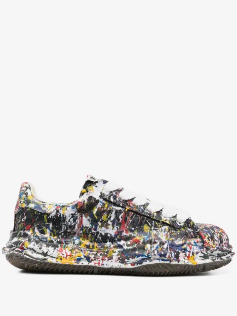 Maison MIHARA YASUHIRO baskets à effet tâches de peinture