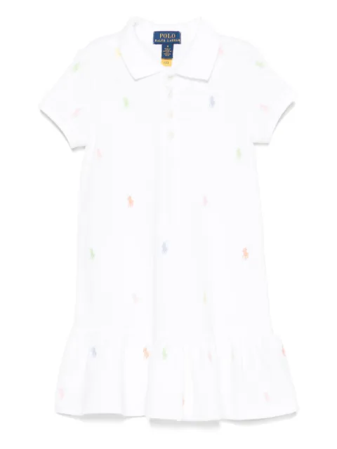 POLO RALPH LAUREN KIDS robe à logo Polo Pony brodé