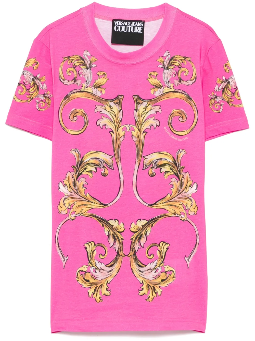 Versace Jeans Couture T-shirt met Barroco-print Roze