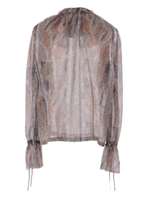 SAINT LAURENT サンローラン レーストップス Saint Laurent（サンローラン）ウィメンズ ブラウス - FARFETCH