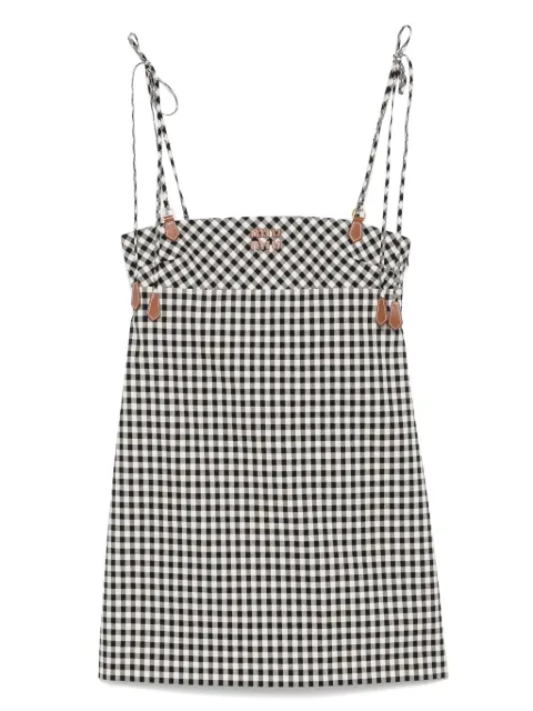 Miu Miu checked cotton dress