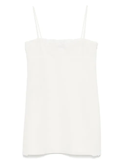Robe en lin mélangé - Miu Miu - Modalova