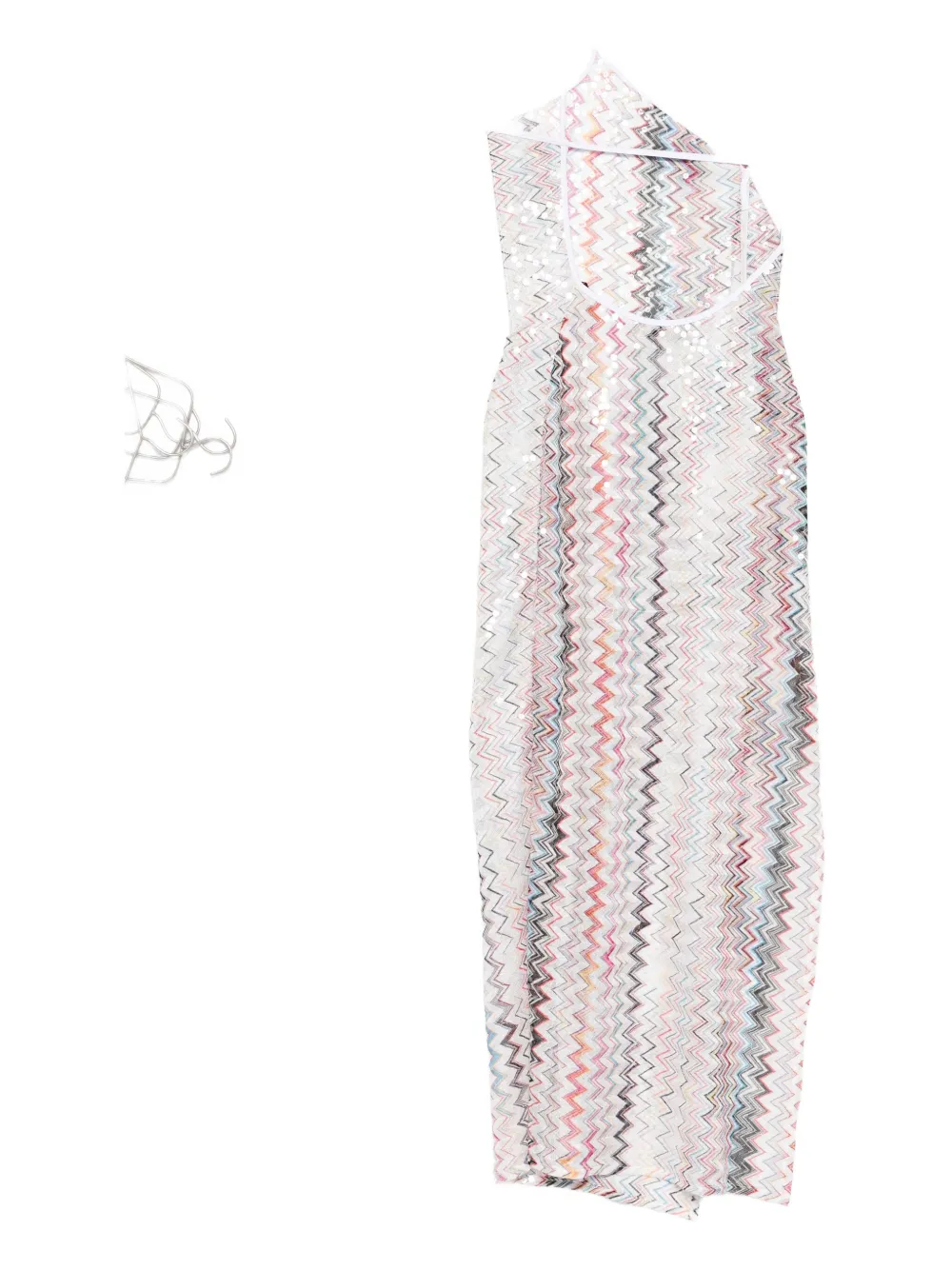 Missoni one-shoulder maxi dress Roze