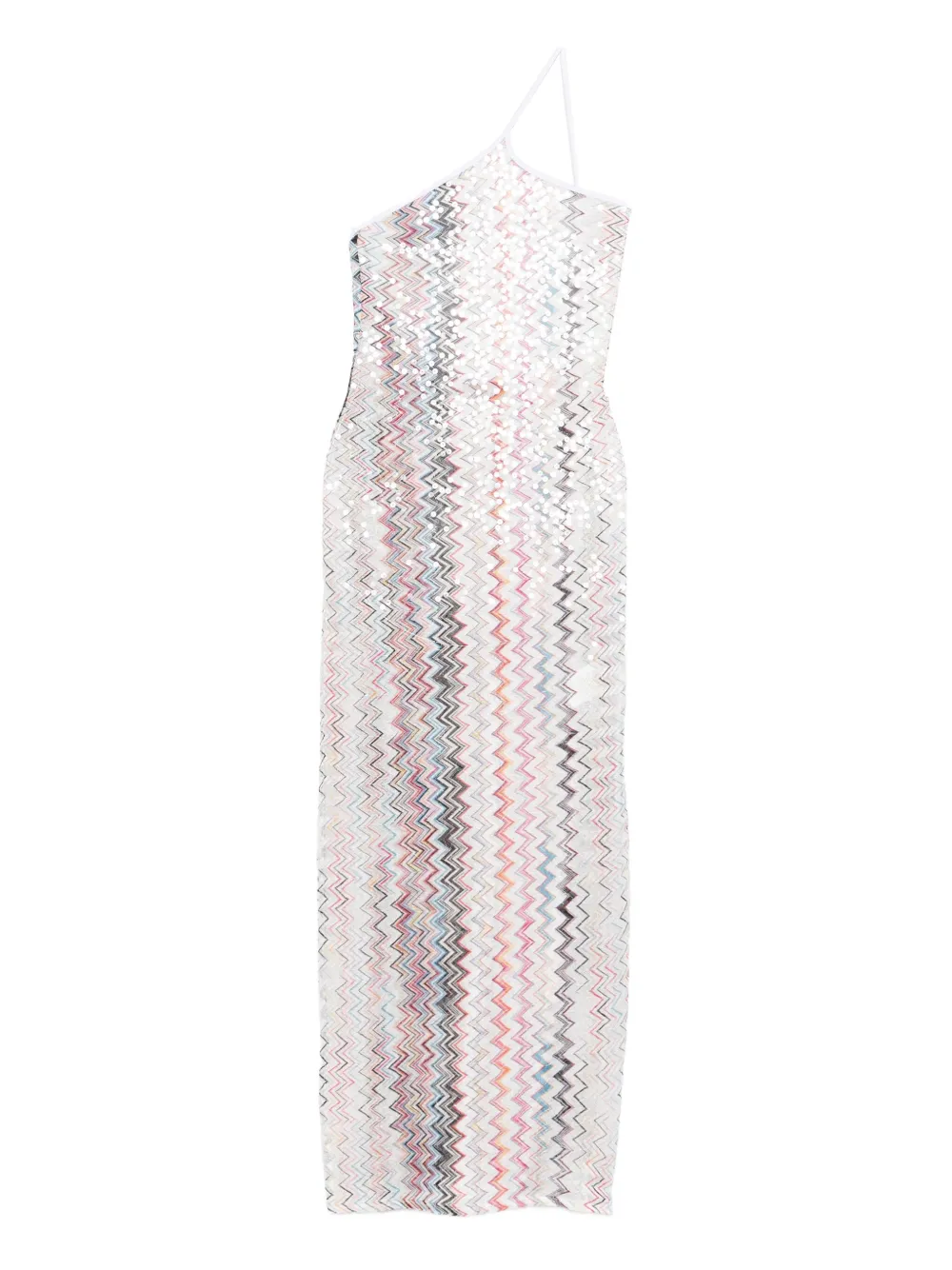 Missoni one-shoulder maxi dress Roze