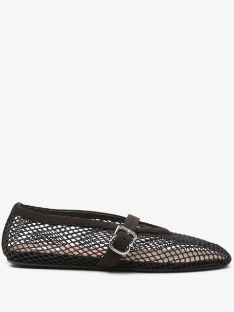 Alaïa fishnet ballet flats