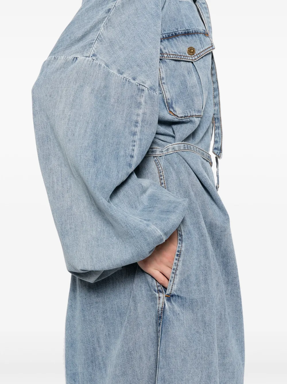 ZIMMERMANN Denim midi-tuniek Blauw