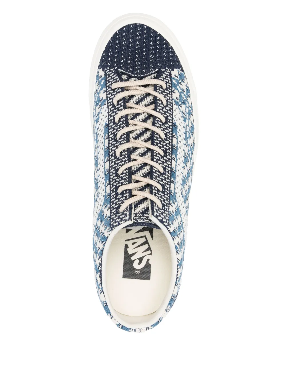 Vans patterned-jacquard sneakers Blue