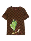 sprayground kid Hidden In the Checkered T-shirt - Brown
