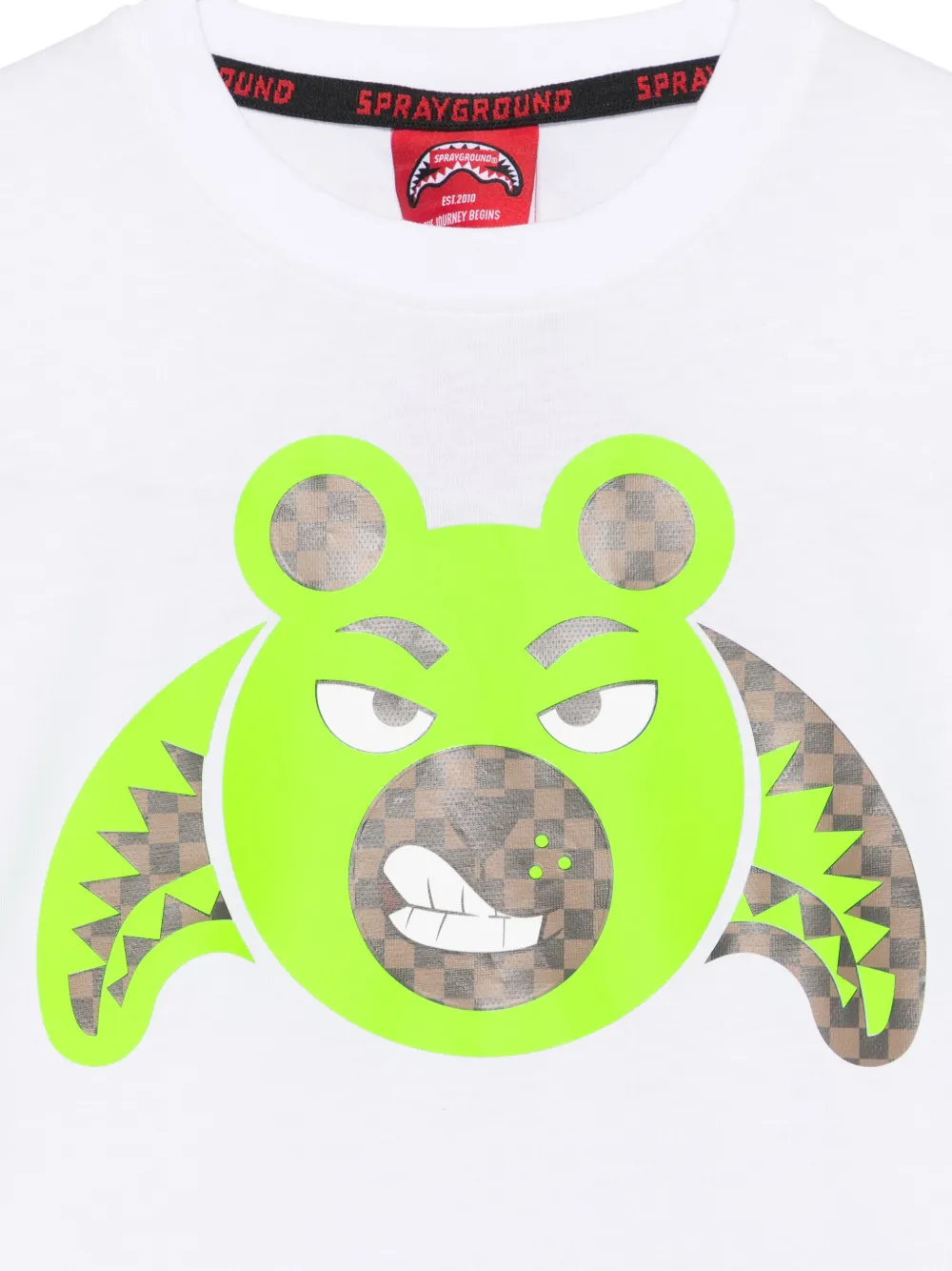 sprayground kid Money Bear T-shirt Wit