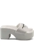 Alexander Wang platform slides - White