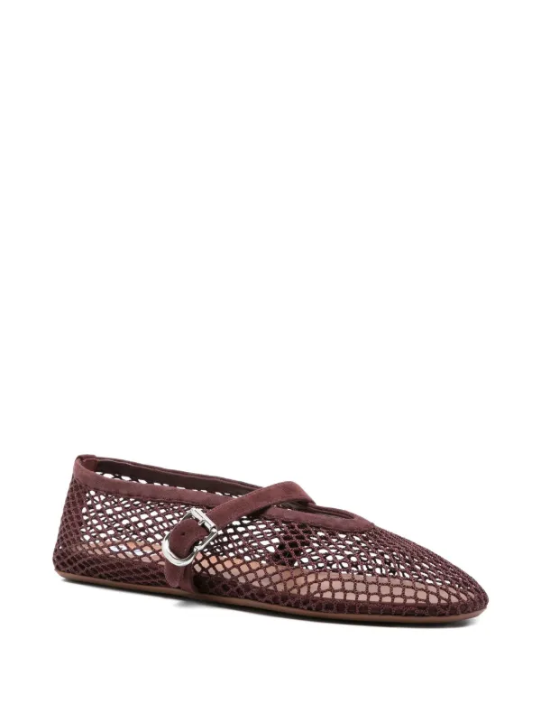 Alaïa フィッシュネット バレエシューズ | レッド | FARFETCH JP