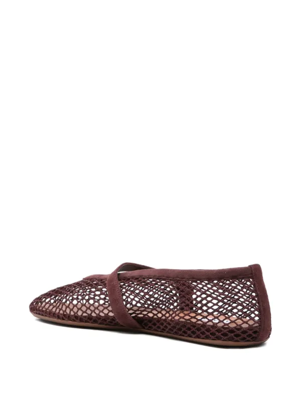 バレエシューズ ALAIA RED MESH BALLERINA Mesh Ballet Flats - ByGeorge