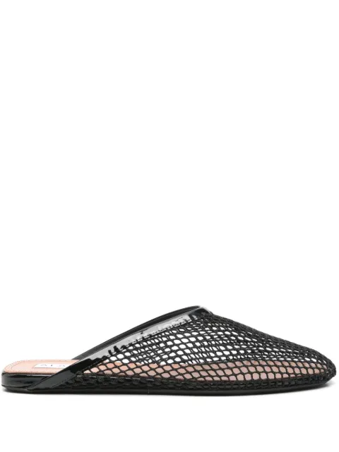 Alaïa leather flat mules