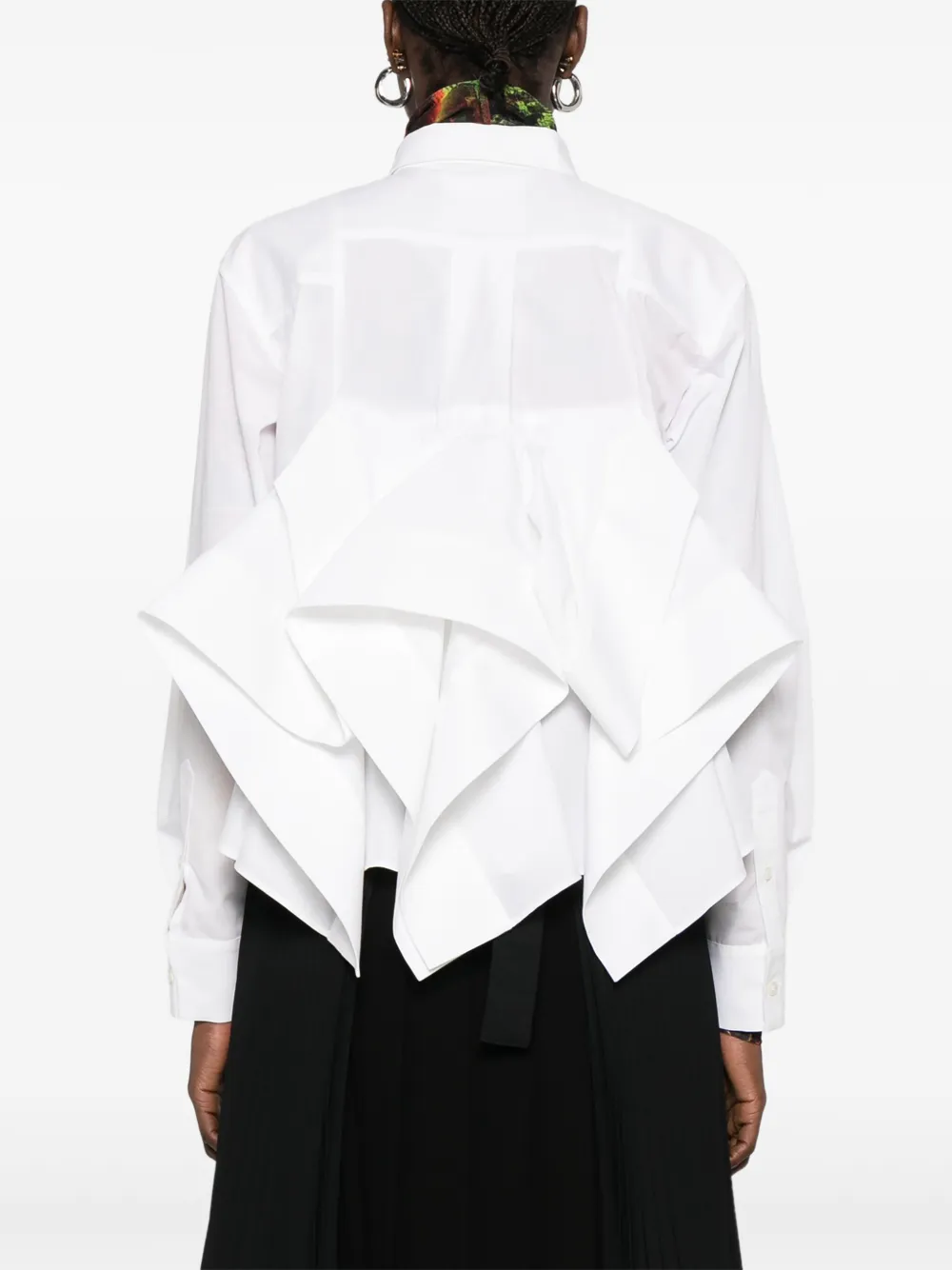 sacai Popeline blouse Wit